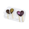 Молд пластиковый для шоколада - "Половинки Сердца на палочке" (Упаковка 1 шт.) фото 8463