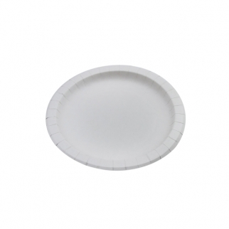 Картонная тарелка НД - "Белая, ø 230 мм."(Упаковка 1 шт.) фото 2859