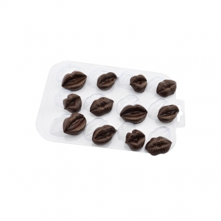 Молд пластиковый для шоколада - "Шоко-поцелуйчики" (Упаковка 1 шт.) фото 10062