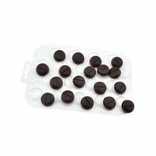 Молд пластиковый для шоколада - "Шоко-таблетки" (Упаковка 1 шт.) фото 8464