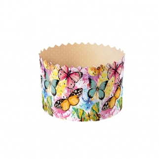 Форма бумажная ПАСХА - "Бабочки цветные, 120-150 г." (Упаковка 10 шт.) фото 10318