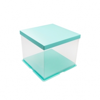 Упаковка для торта прозрачная КТ - "Лазурь, 30х30х25 см." (Упаковка 1 шт.) фото 7687