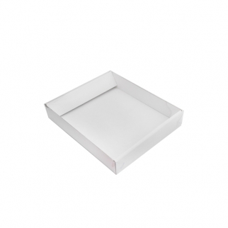 Упаковка для зефира с прозрачной крышкой АЙСТ - "Белая, МГК, 26х21х4 см." (Упаковка 1 шт.) фото 3957