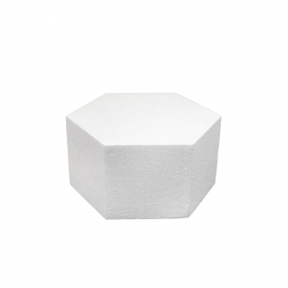 Форма муляжная для торта - "Шестиугольник" Сторона 10 см. выс. 10 см. 25 кг/м³. (H10-MP) (1 шт.) фото 5065