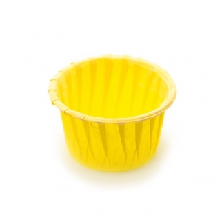 Тарталетка Маффин - "Желтый"; выс. 40 мм.; ø 50 мм.;  (Упаковка 100 шт.) фото 3920