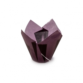Тарталетка Тюльпан - "Фиолетовый", выс. 80 мм. ø 50 мм. (РТК1-Ф) (Упаковка 180 шт.) фото 7610