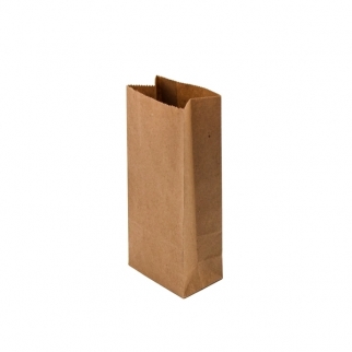Бумажный пакет Ч - "Крафт, Без ручек, 8x5х18 см., 70 г/м2." (Упаковка 10 шт.) фото 5270