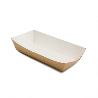 Упаковка для бургеров, картофеля фри ECO - "Крафт", 11,5х22х4,2 см. (ECOTRAY800)(Упаковка 1 шт.) фото 6573