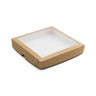 Упаковка для пряников с окном VM - "Крафт, 20х20х3 см." (У00470) (Упаковка 1 шт.) фото 3073