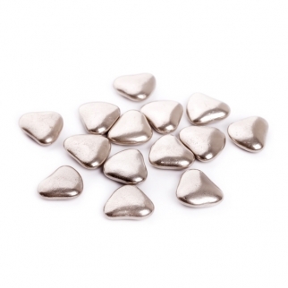 Посыпка Сердца с шоколадом большие - "Серебряные" (AI24810*) (S) (Упаковка 1 кг.) фото 3754