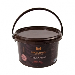 Крем-покрытие HALLIPSO - "Ганаш шоколадный" (Упаковка 3 кг.) фото 10776