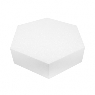Форма муляжная для торта - "Шестиугольник" Сторона 20 см. выс. 10 см. плот. 25 кг/м³(H20-MP) (1 шт.) фото 4148