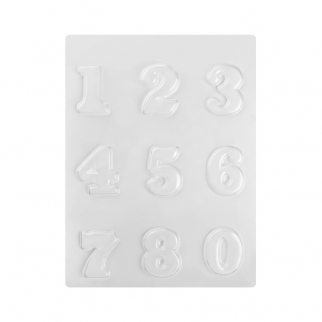 Форма для отливки шоколадных фигурок MARTELLATO - "Цифры" (90-14243*) (Упаковка 1 шт.) фото 8589