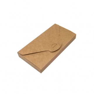 Упаковка для плитки шоколада с окном VM - "Конверт, Крафт, 16х8х1,7 см." (Упаковка 1 шт.) фото 3139