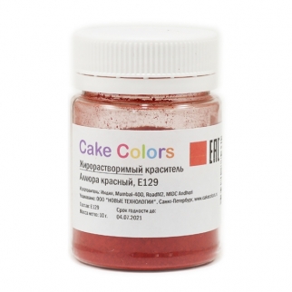 Краситель сухой жирорастваримый Cake Colors - "Аллюра красный" (Упаковка 10 г.) фото 6581