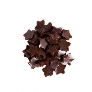 Украшение шоколадное  - "Звёзды, темные, 10 мм." (D73419.) (Упаковка 200 г.) фото 12303
