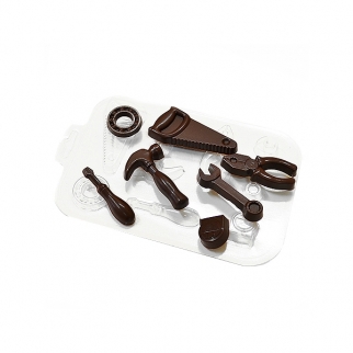 Молд пластиковый для шоколада - "Инструменты" (Упаковка 1 шт.) фото 7315