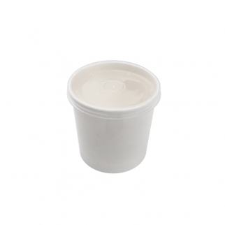 Упаковка для супов, мороженого с пластик. крышкой ECO - "Белая, 445 мл." (SOUP16WE) (Упаковка 1 шт.) фото 4906