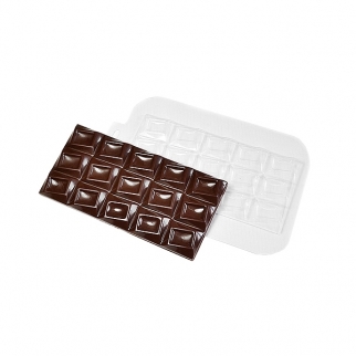 Молд пластиковый для шоколада - "Плитка шоколада" (Упаковка 1 шт.) фото 6373