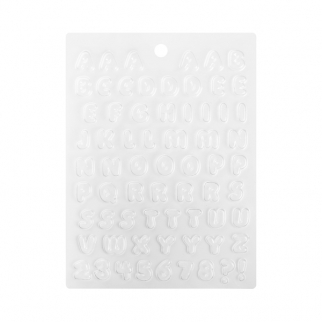 Форма для отливки шоколадных фигурок MARTELLATO - "Буквы и цифры" (90-14241*) (Упаковка 1 шт.) фото 10539