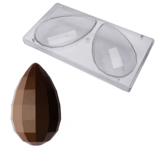Поликарбонатная форма для конфет CHOCOLATE WORLD - "Яйцо кристалл" (CF0711*) Упаковка 1 шт.) фото 11861
