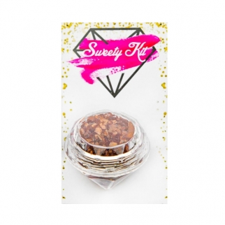 Пищевые блестки Sweety Kit - "Шоколад, 3-5 мм." (Упаковка 5 гр.) фото 12933