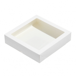 Контейнер на вынос с окном ForGenika - "Белый", 1500 мл. (ForG TABOX PRO 1500 W ST) (Упаковка 1 шт.) фото 13407