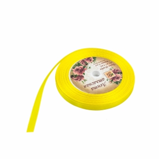 Лента атласная - "Желтый №112, 6 мм." (1218085) (Упаковка 23 м.) фото 6725