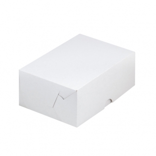 Упаковка для пирожных без окна - "Белая, 15х11х7,5 cм." (Упаковка 1 шт.) фото 12094