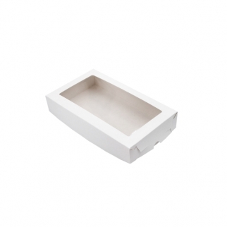 Упаковка для пряников с окном VM - "Белая, 18х10х3 см." (У00469) (Упаковка 1 шт.) фото 3068