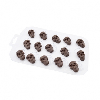 Молд пластиковый для шоколада - "Шоко-черепа" (Упаковка 1 шт.) фото 10064