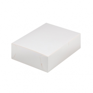 Упаковка для пирожных без окна - "Белая, 20х15х6 cм." (Упаковка 1 шт.) фото 12096