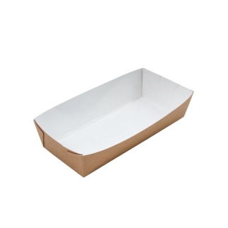 Упаковка для хот-дога - "Крафт", 16,5х7х4 см. (TRAY-HD-VG) (Упаковка 1 шт.) фото 5311