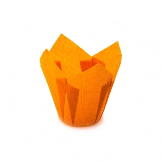 Тарталетка Тюльпан - "Оранжевый", выс. 80 мм. ø 50 мм. (РТК1О/З) (Упаковка 180 шт.) фото 3936