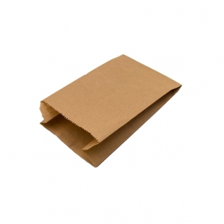 Бумажный пакет  - "Крафт, с V- образным дном, 11,5x5х17 см." (Упаковка 10 шт.) фото 2861