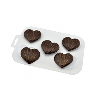 Молд пластиковый для шоколада - "Мужское сердце" (Упаковка 1 шт.) фото 8472
