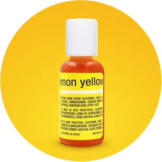 Краситель гелевый CHEFMASTER - "Lemon Yellow, (желтый лимон)" (Упаковка 21 г.) фото 10696