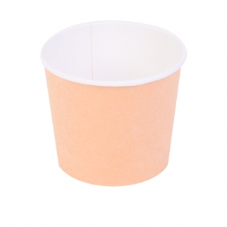 Упаковка для супов, мороженого с пластиковой крышкой OSQ - "Крафт", 400 мл. (Упаковка 1 шт.) фото 13278