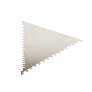 Скребок металлический треугольный - "Фигурный", 150 мм. (Cake Ttiangular Scraper15) (Упаковка 1 шт.) фото 7560