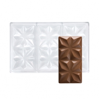 Тритановая форма для конфет PAVONI - "Плитка шоколада, Эдельвейс" (PC5005FR.) (Упаковка 1 шт.) фото 11152