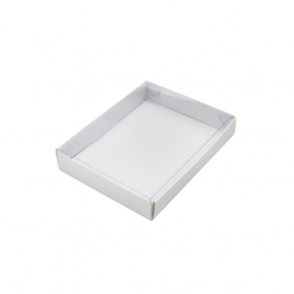 Упаковка для пряников с прозрачной крышкой АЙСТ - "Белая, 13,5х10х2,5см." (Упаковка 1 шт.) фото 3976