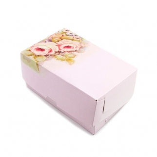 Упаковка для пирожных - "Роза, 18х12х8 cм." (П-180х120х80-DJ) (Упаковка 1 шт.) фото 3056